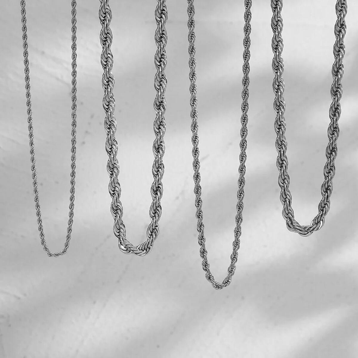 Rope Kordelkette Silber K2879D