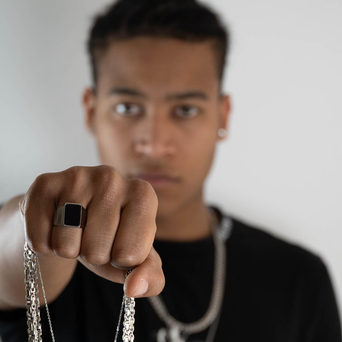 Dezent Onyx Ring Silber R5607D