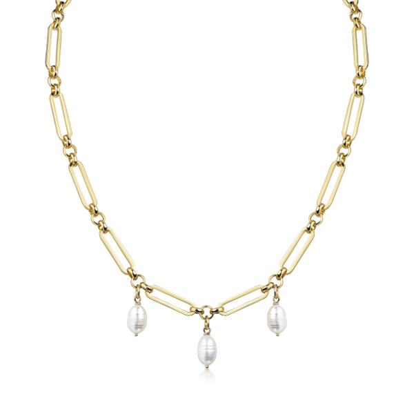 Pearl Trio Kette Gold K6238D