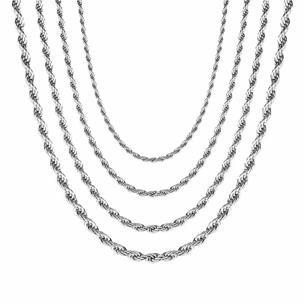 Rope Kordelkette Silber K2879D