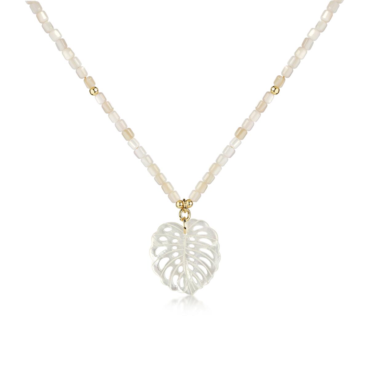 Monstera Shell Kette Gold K6257D