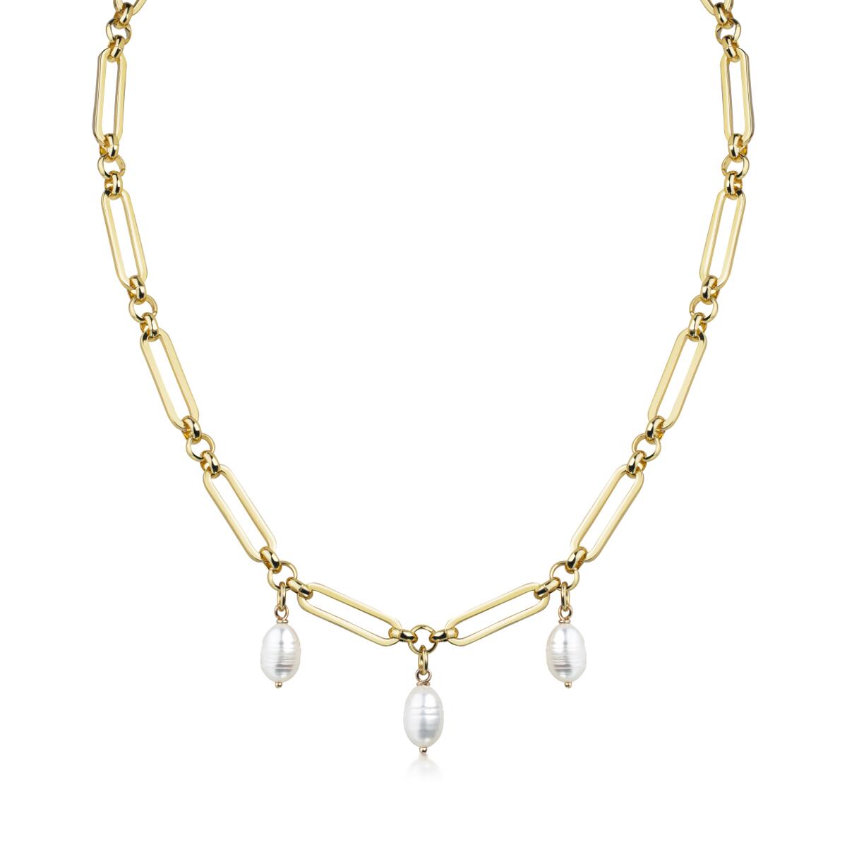 Pearl Trio Kette Gold K6238D