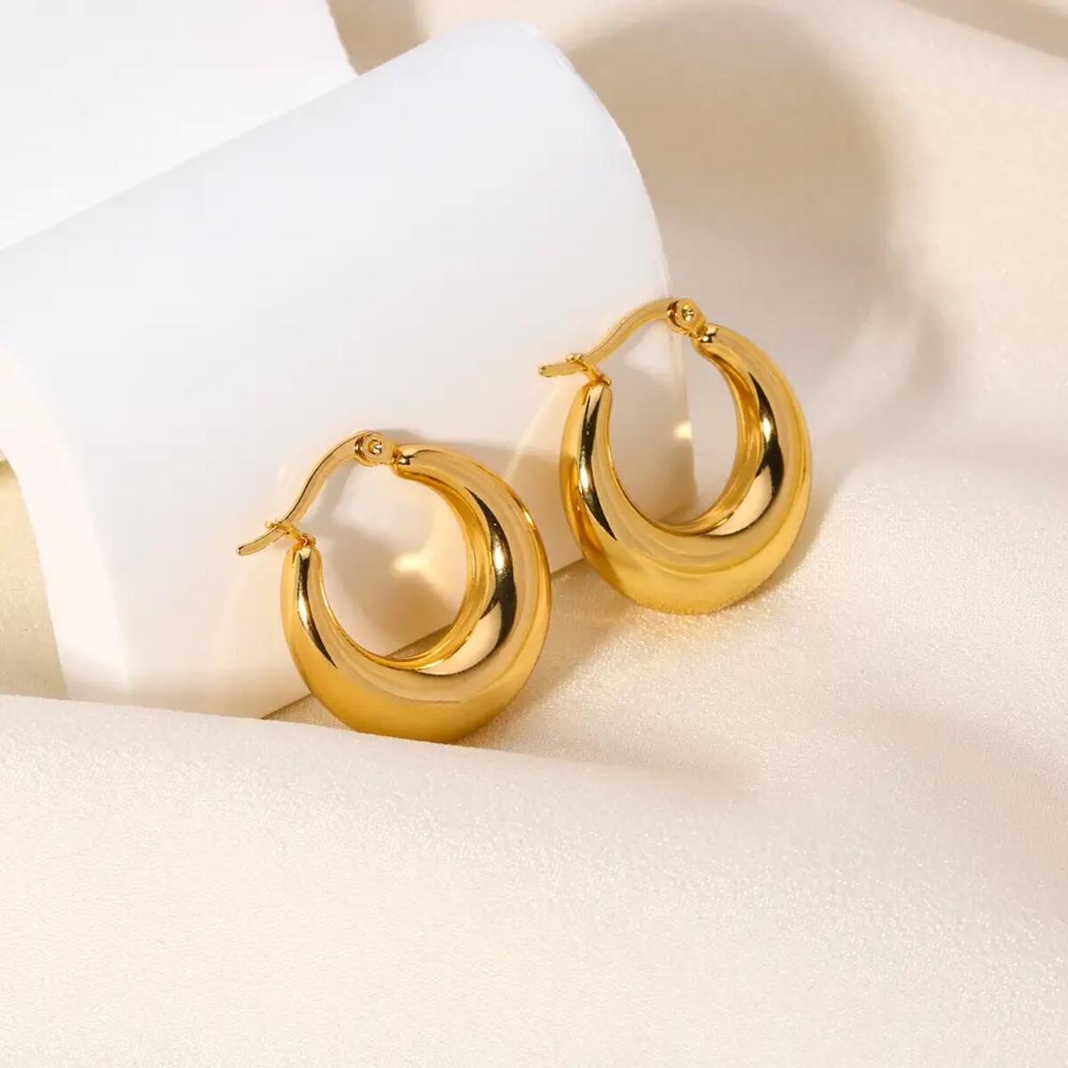 Moon Sea Ohrringe Gold Silber O6289D