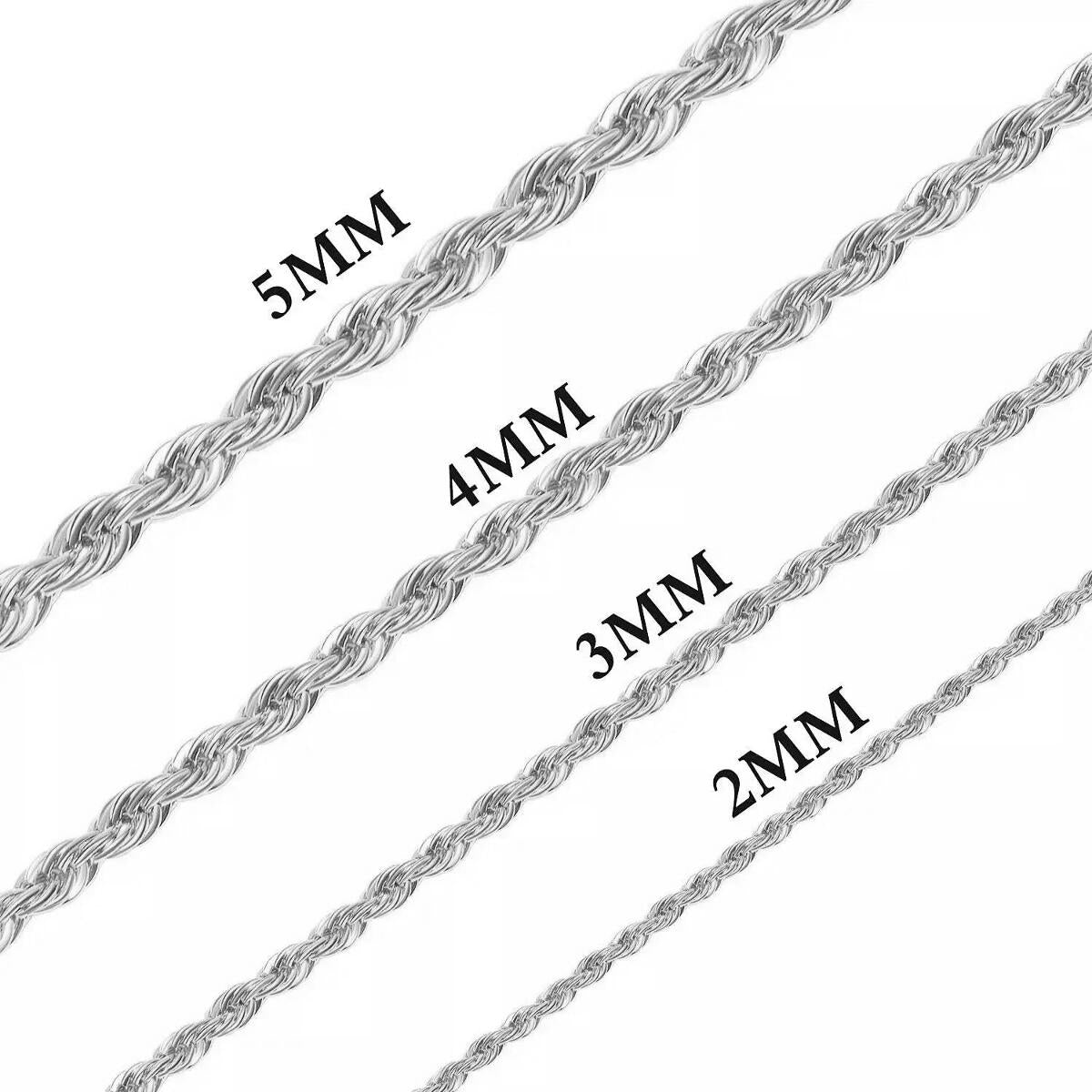 Rope Kordelkette Silber K2879D