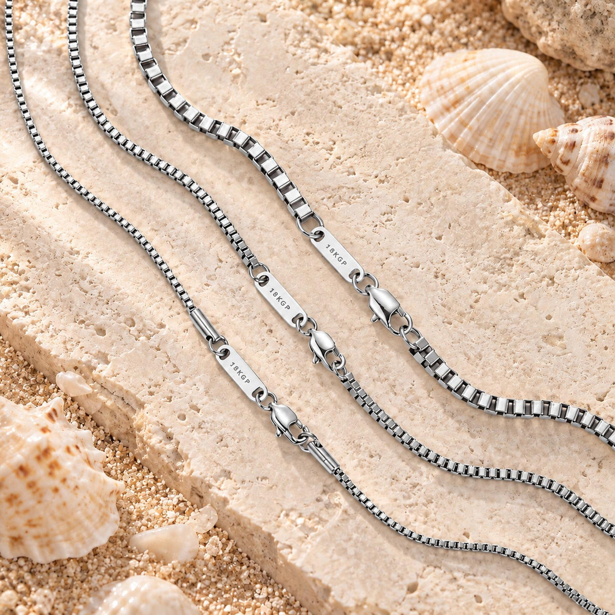 Venezian Box Kette Silber K6367D
