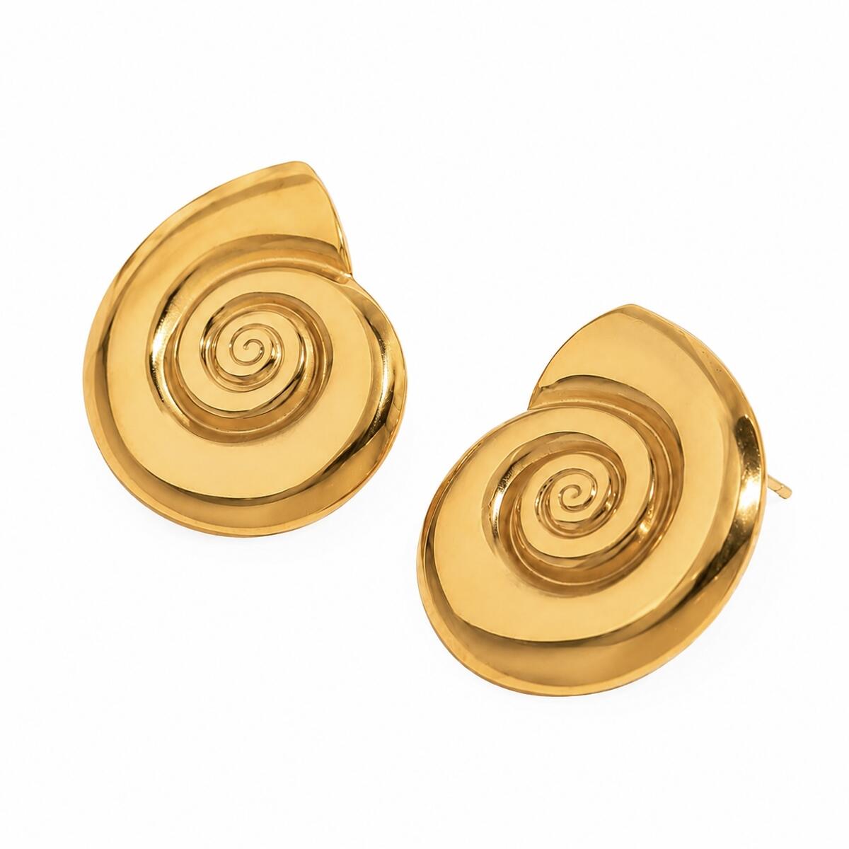 Conch Shell Ohrringe Gold