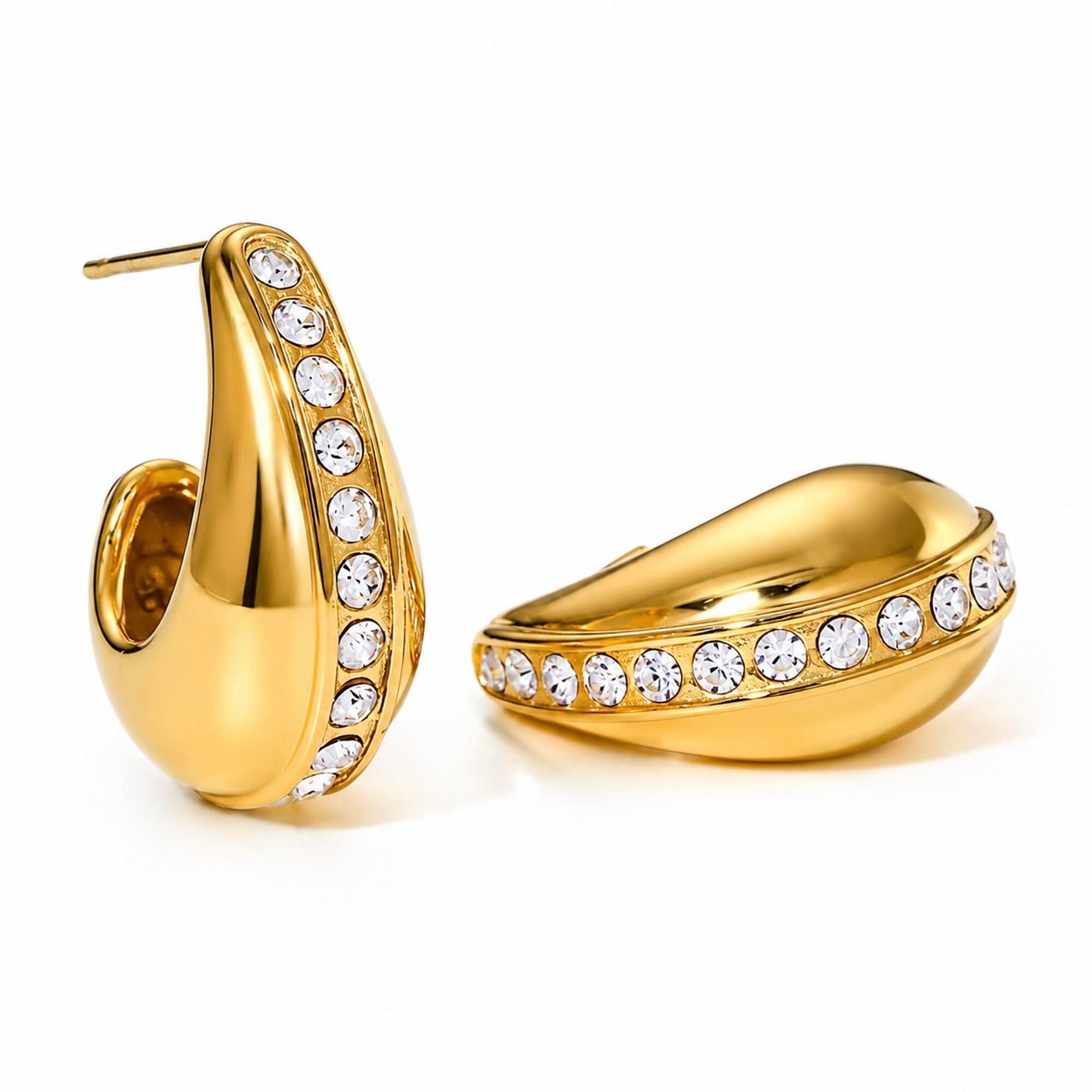 Twisted Elegance Ohrringe Gold