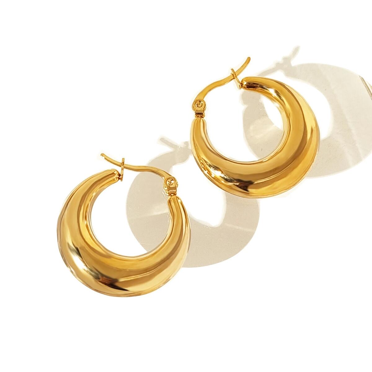 Moon Sea Ohrringe Gold Silber O6289D