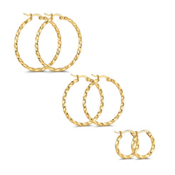 Twisted Elegance Ohrringe Gold