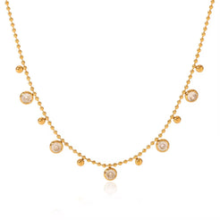 Glimmer Drops Kette Gold