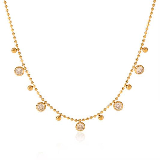 Glimmer Drops Kette Gold