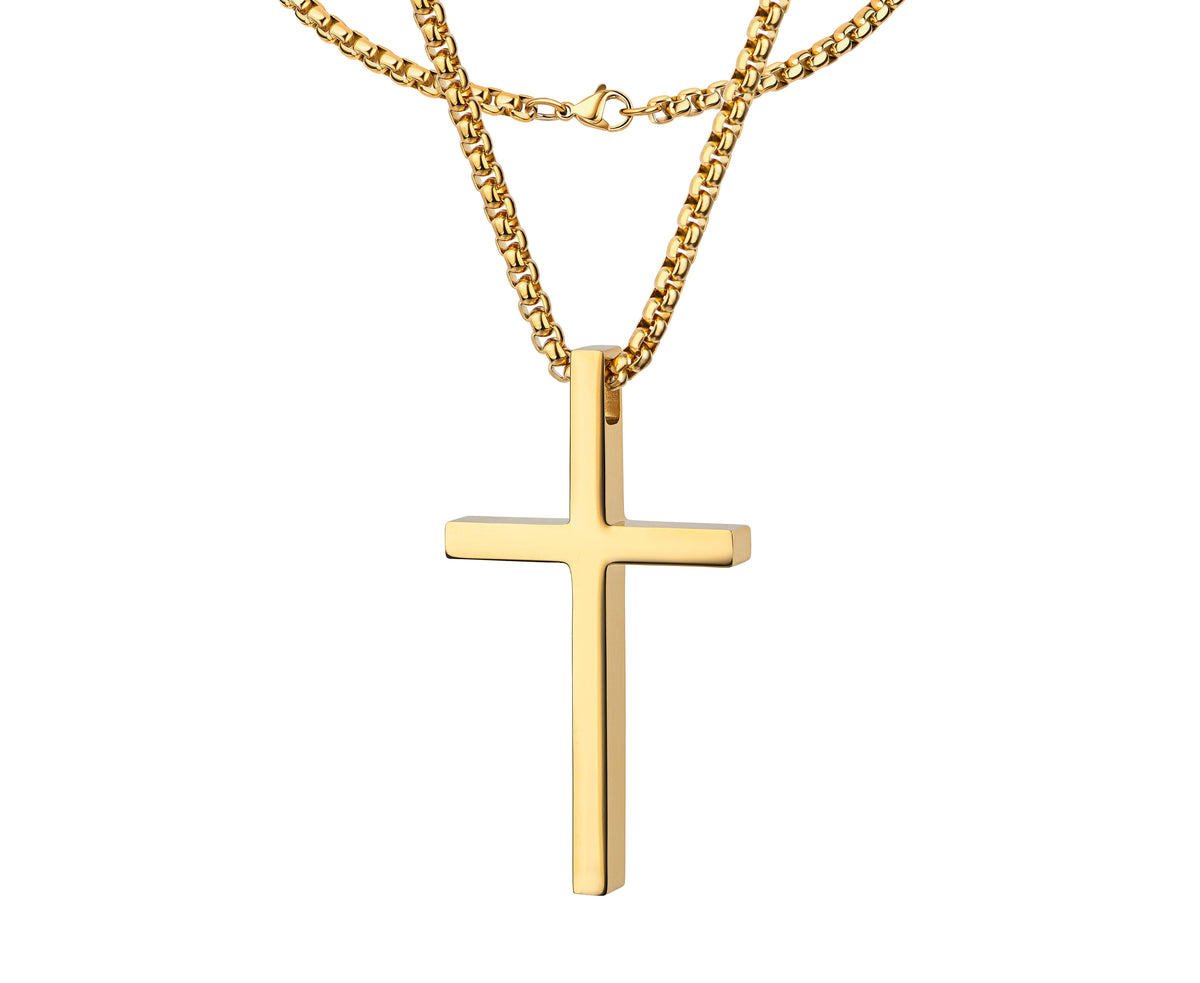 Cuide Cross Kette Gold K5613D