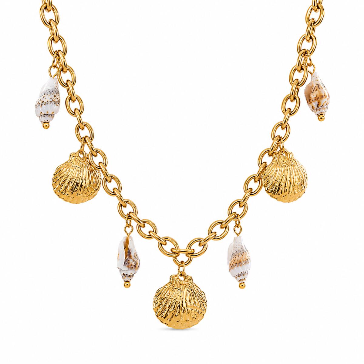 Sunlit Shells Kette Gold