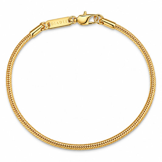 Round Snake Armband Gold