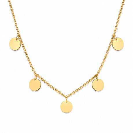 Sun Coin Kette Gold