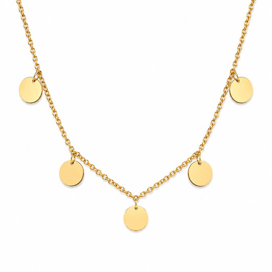 Sun Coin Kette Gold
