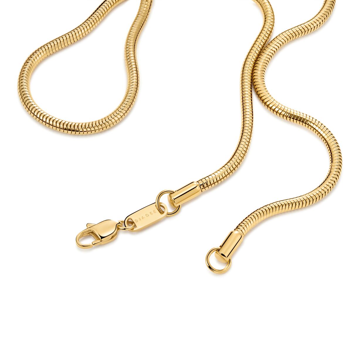 Round Snake Kette Gold K6364D