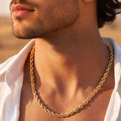 Twisted Rope Kette Gold Silber
