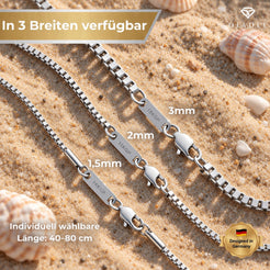 Venezian Box Kette Silber K6367D