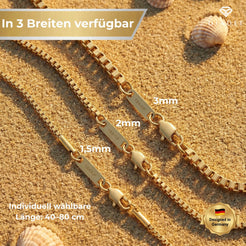 Venezian Box Kette Gold K6367D