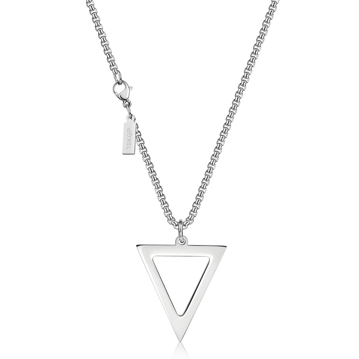 Brave Triangle Kette Silber K3385D