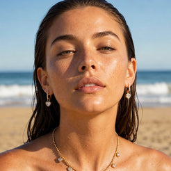 Sunkissed Hearts Ohrringe Gold