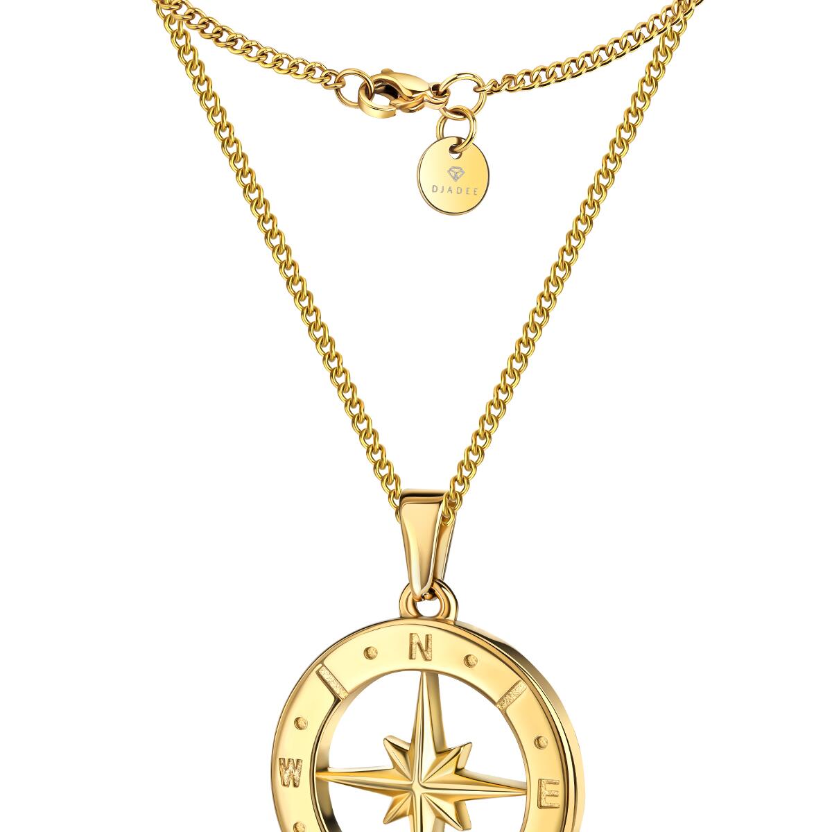 Star Compass Halskette Gold K6127D