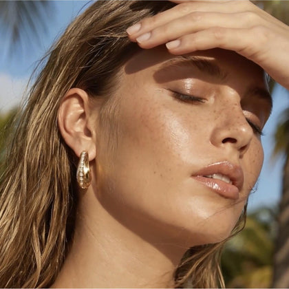 Ocean Drops Ohrringe Gold