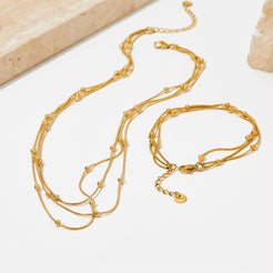 Trio Wave Set Gold