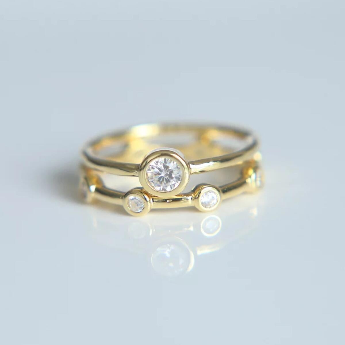 Double Beauty Ring Gold R5579D