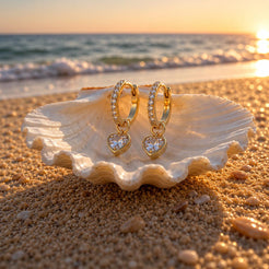 Sunkissed Hearts Ohrringe Gold
