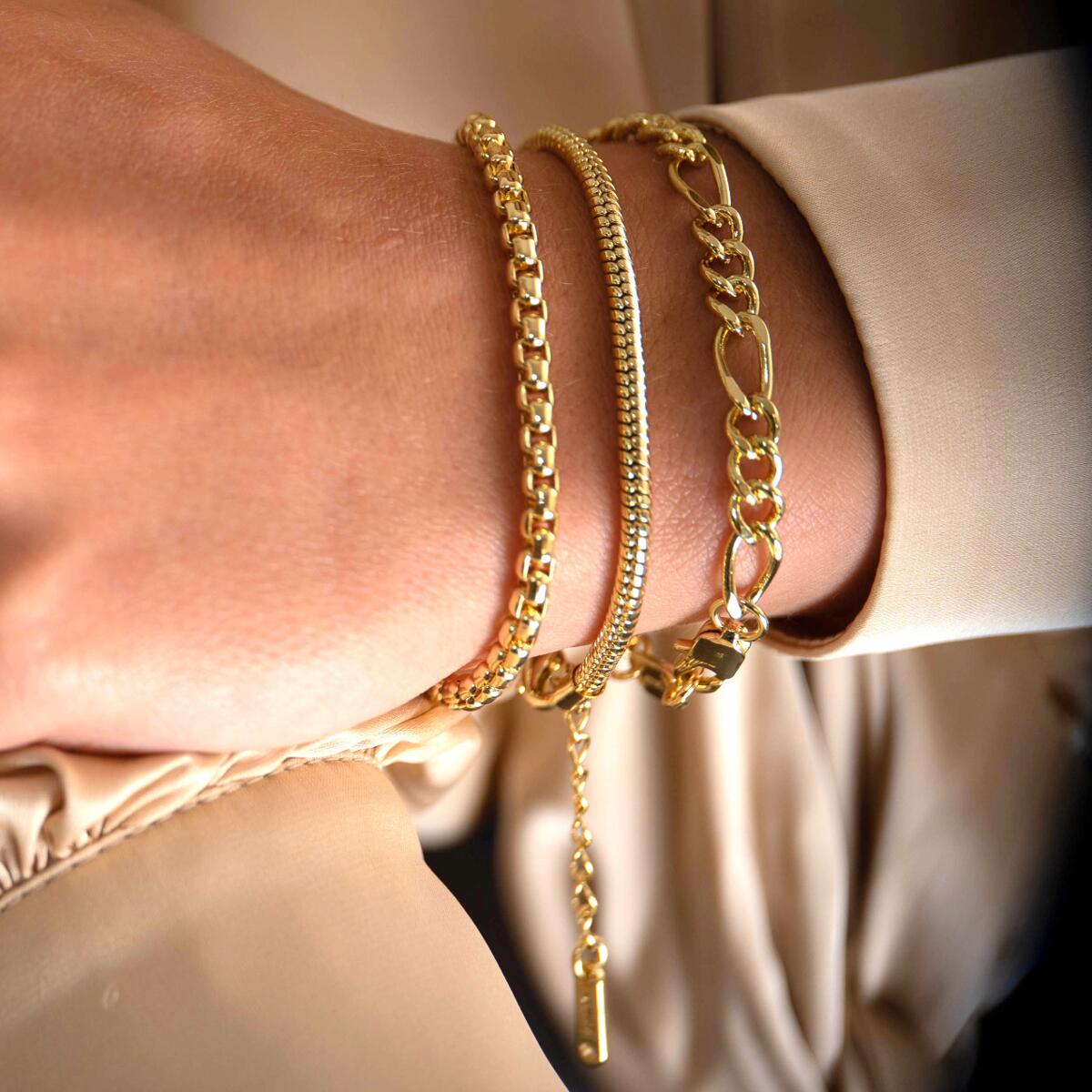 Figaro Armband Gold B6078D