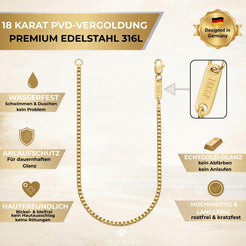 Venezian Box Kette Gold K6367D