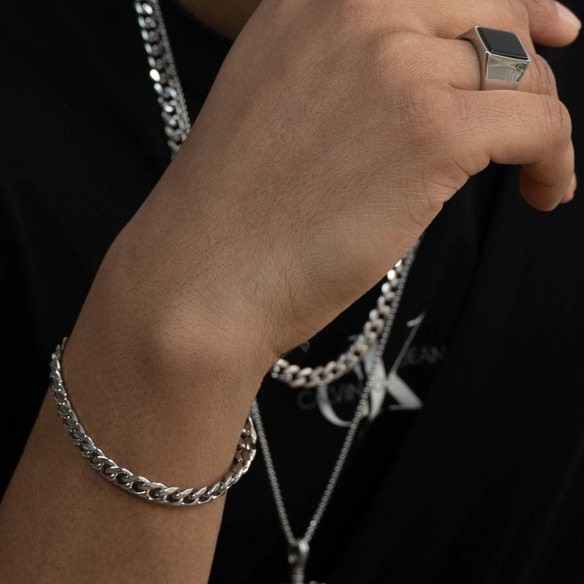 Armband Cuban Link Silber B3405D