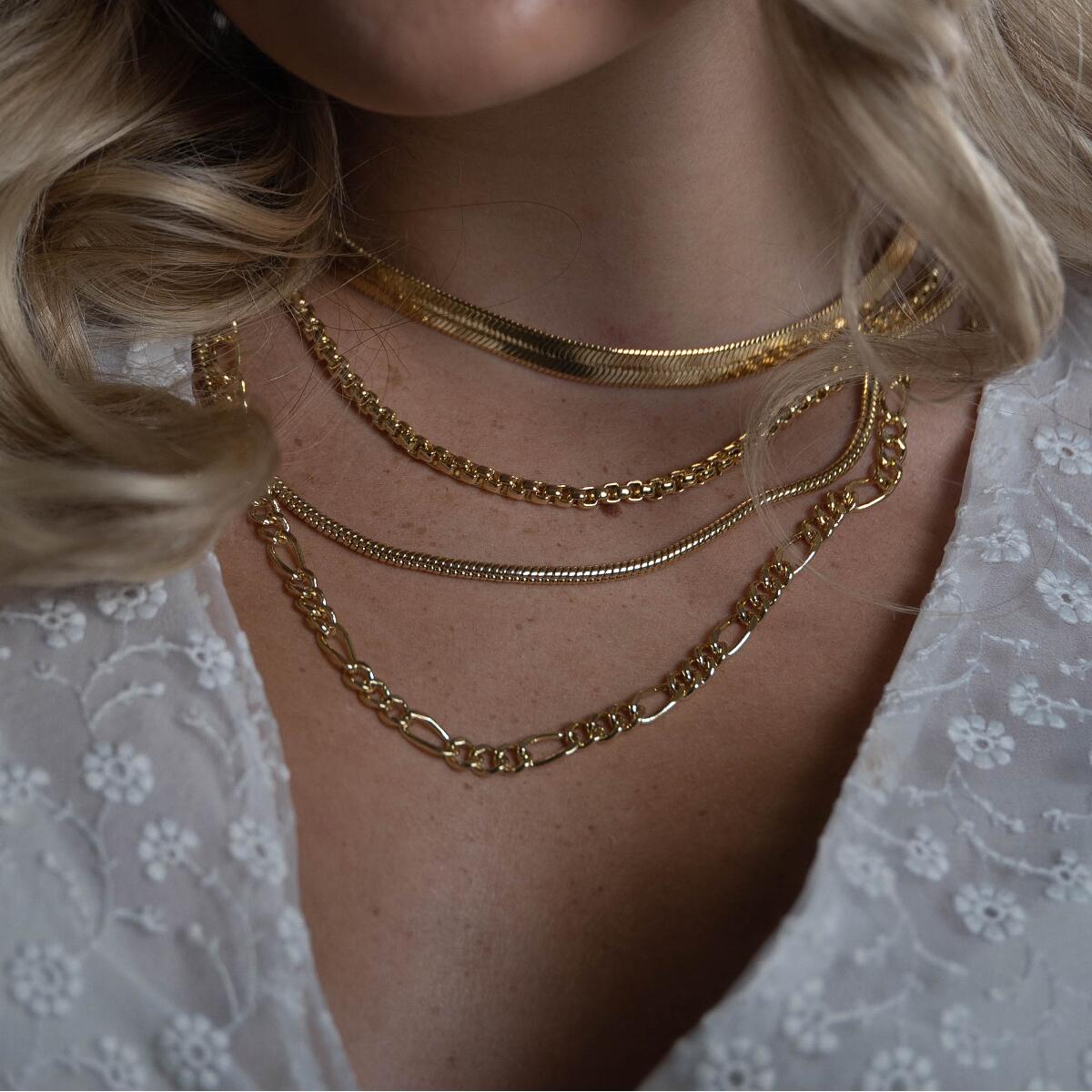 Figaro Kette Gold K6077D