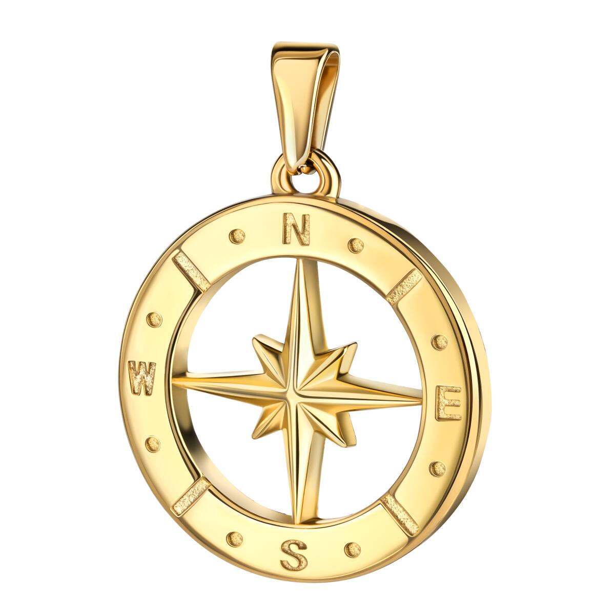Star Compass Halskette Gold K6127D