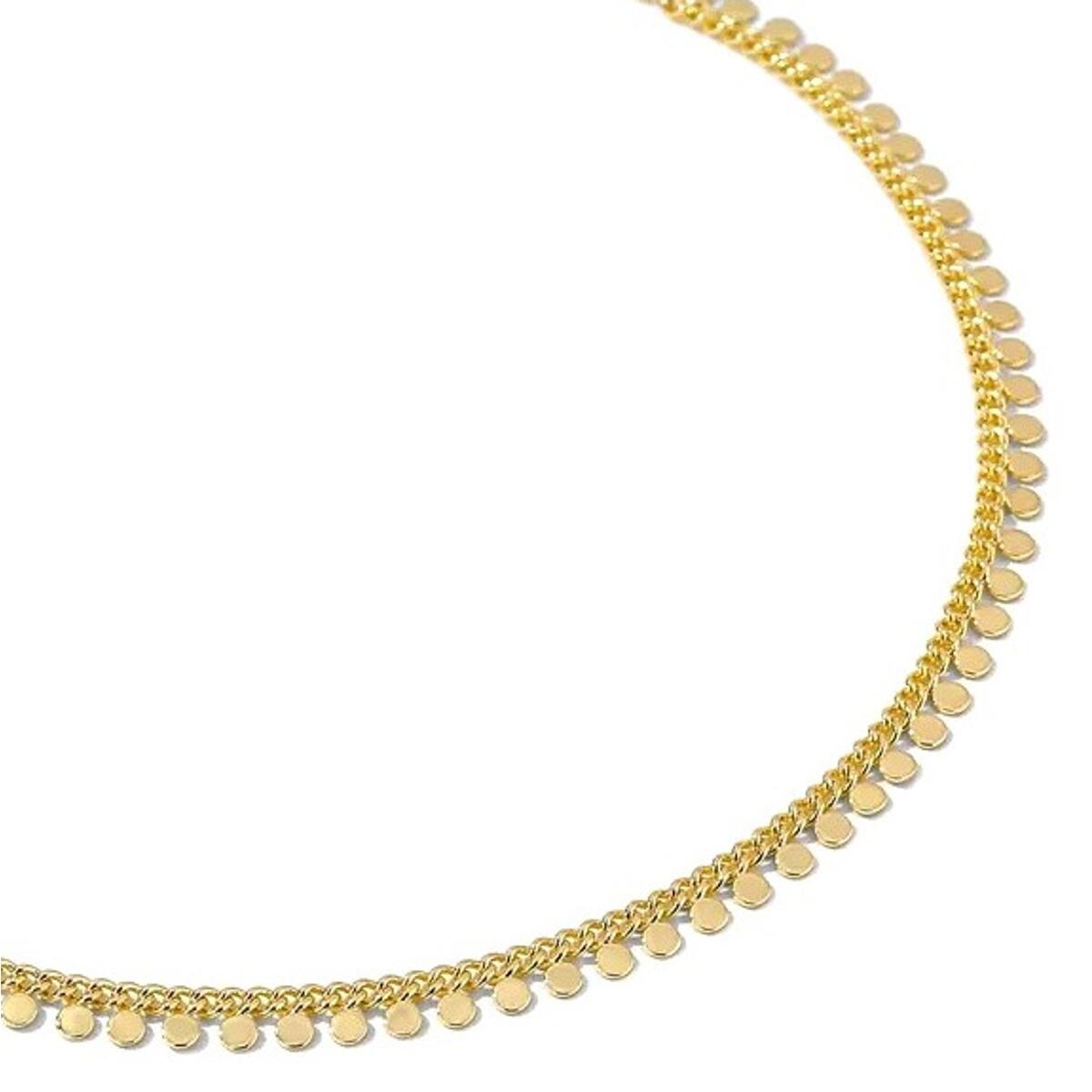 Shery Plättchenkette Gold K3333D