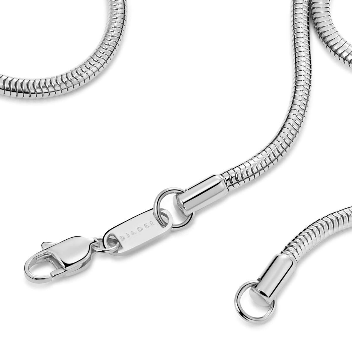 Round Snake Kette Silber K6364D