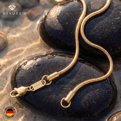 Round Snake Kette Gold K6364D