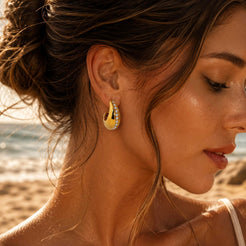 Ocean Drops Ohrringe Gold