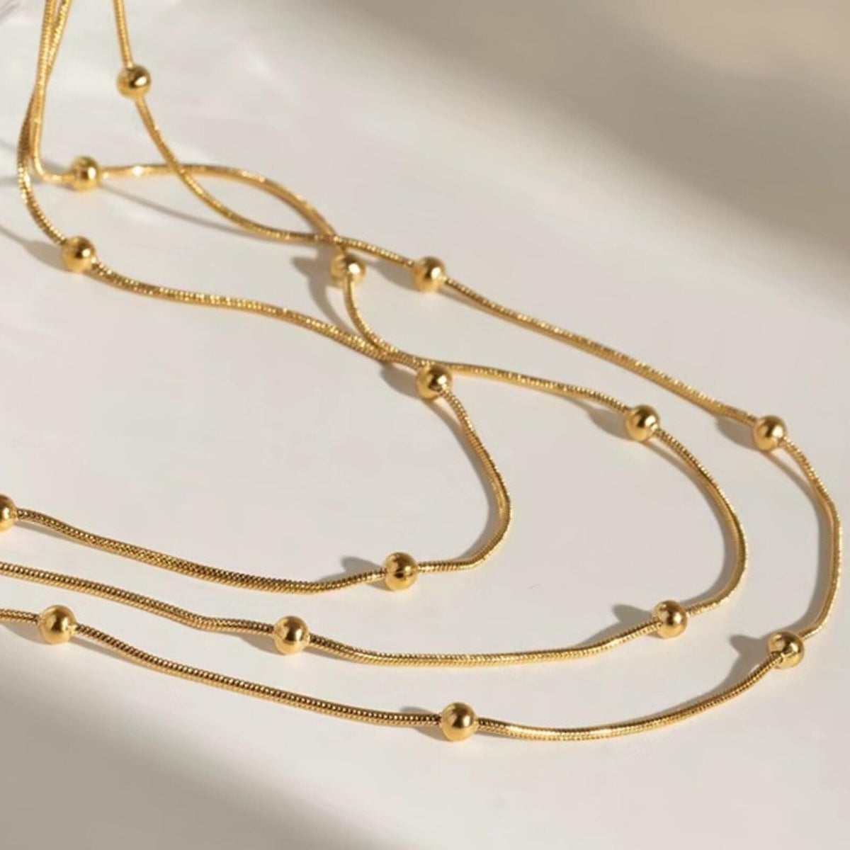 Trio Wave Set Gold