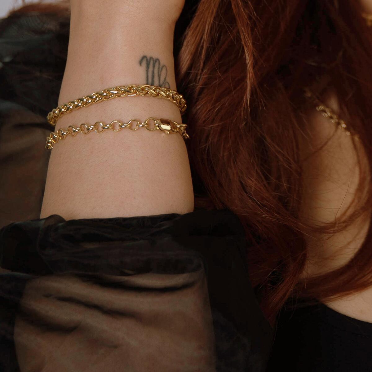 Plait Armband Gold B6048D