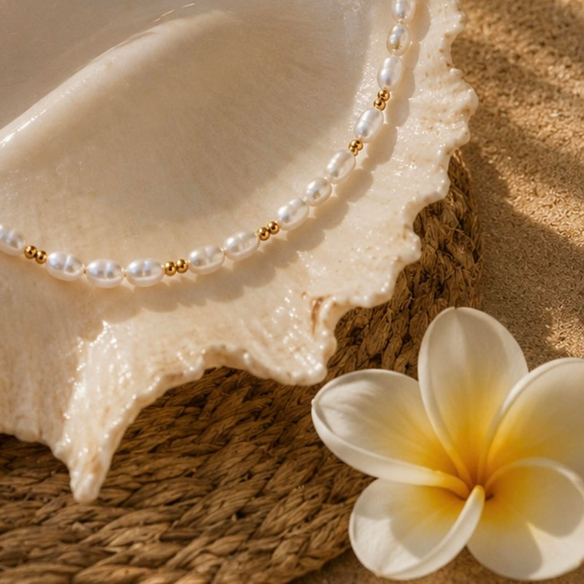 Sea Glow Pearls Kette Gold