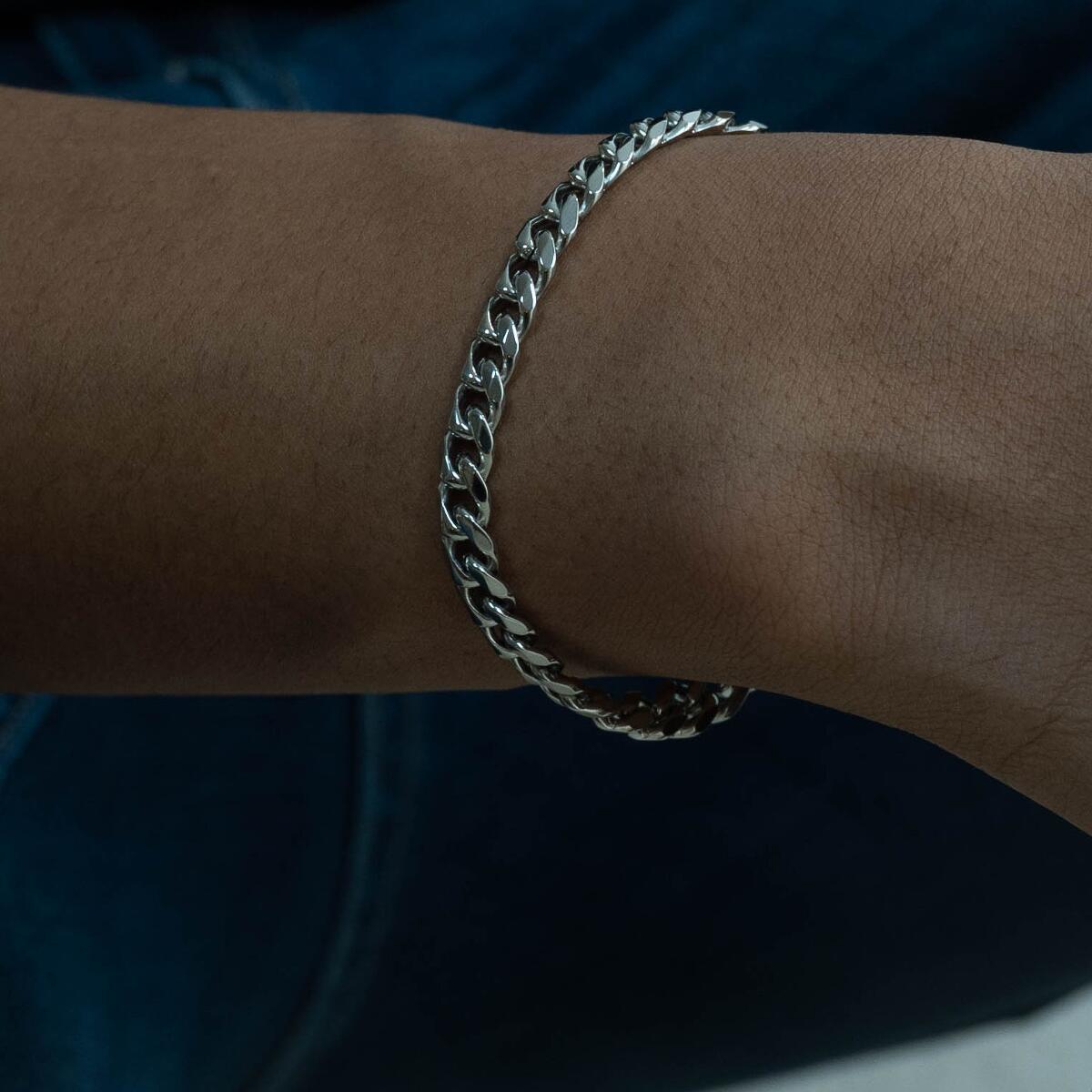 Armband Cuban Link Silber B3405D