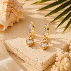 Sunkissed Hearts Ohrringe Gold