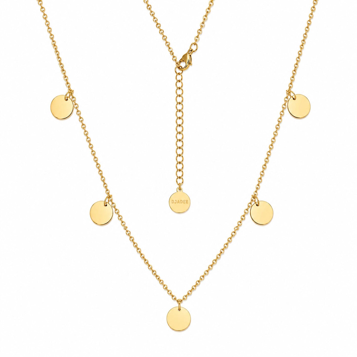 Sun Coin Kette Gold