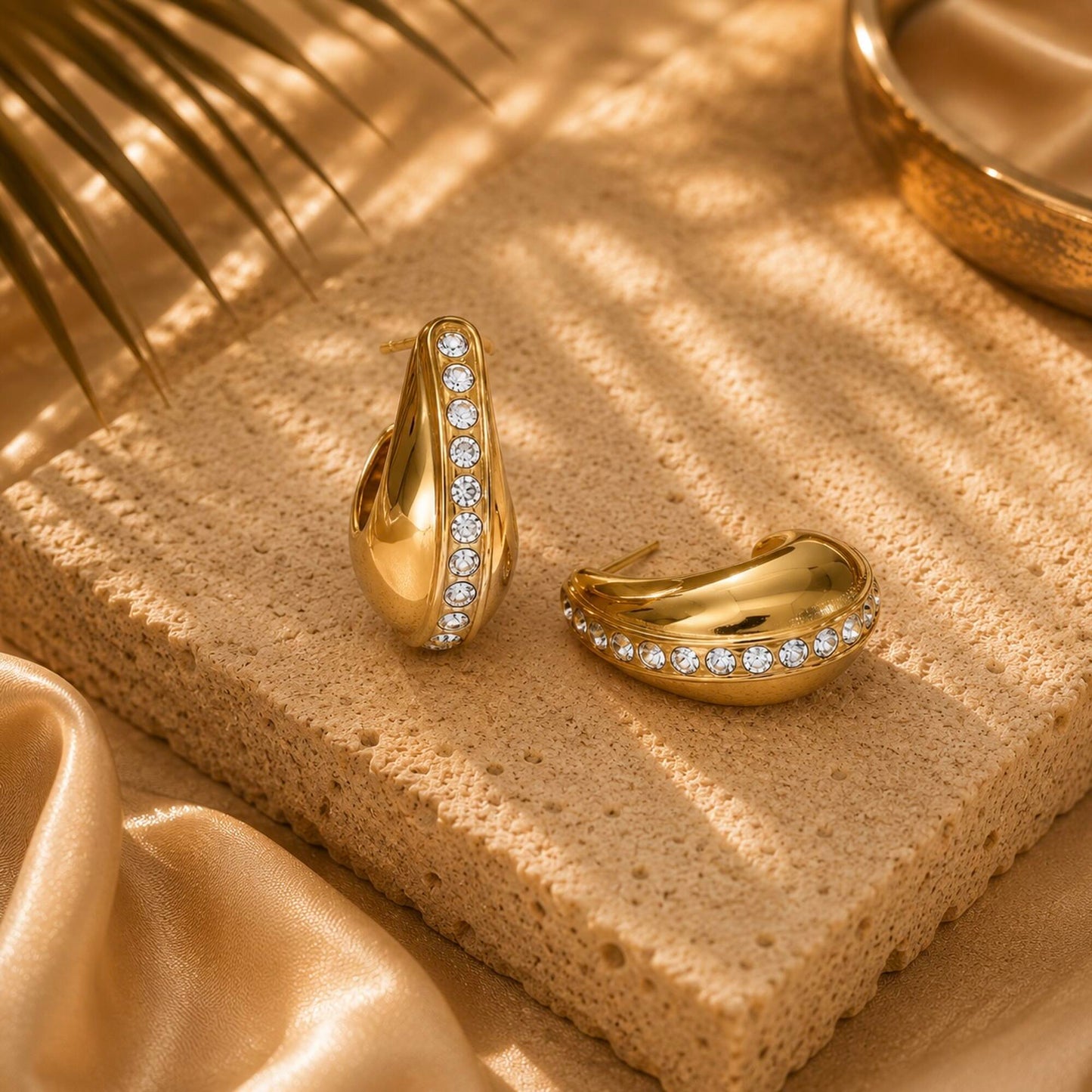 Ocean Drops Ohrringe Gold