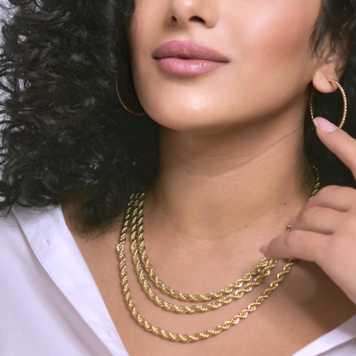 Rope Statement Kette Gold K3402D