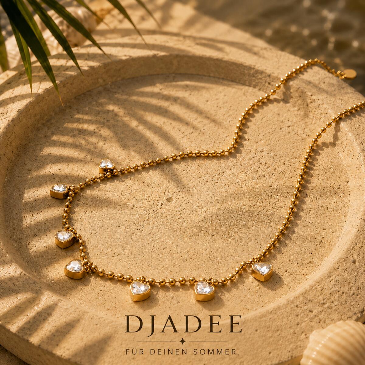 Sunkissed Hearts Kette Gold