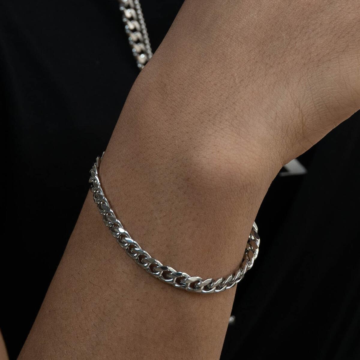 Armband Cuban Link Silber B3405D